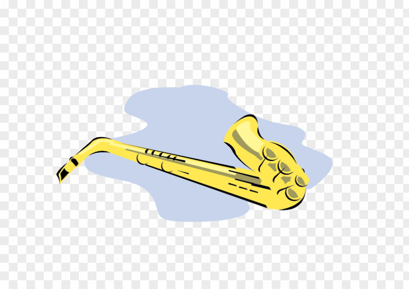 Yellow Cigarette Holder Blue PNG
