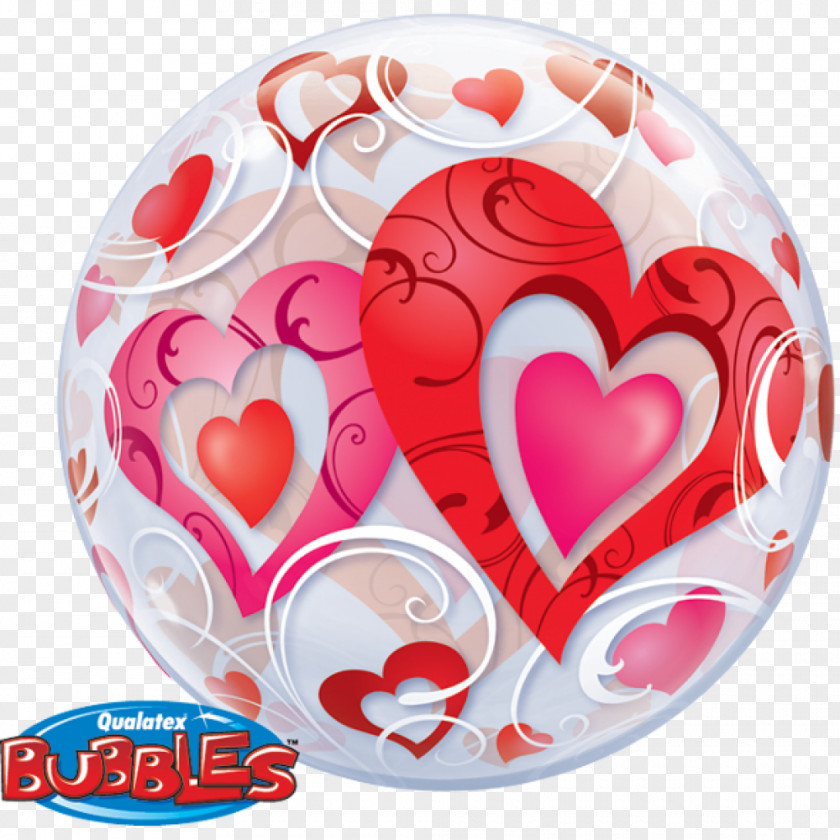 Balloon Toy Heart Filigree Valentine's Day PNG
