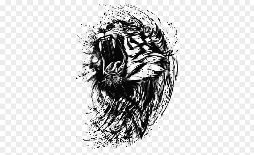 Cat Felidae Lion Sketch Roar PNG