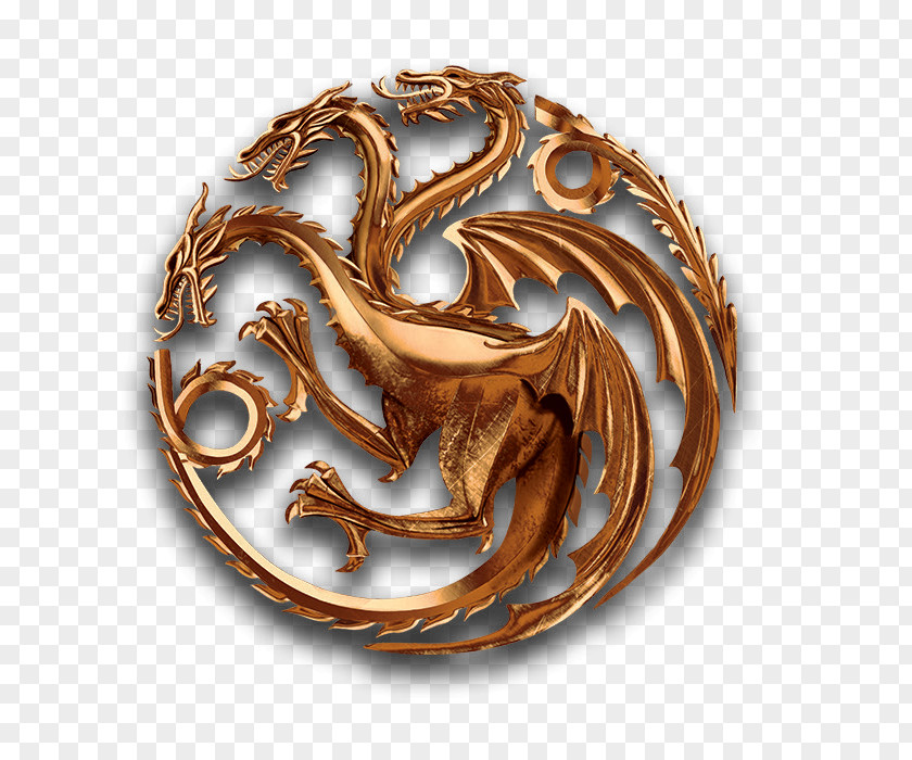 Targaryen Brooch Bronze PNG