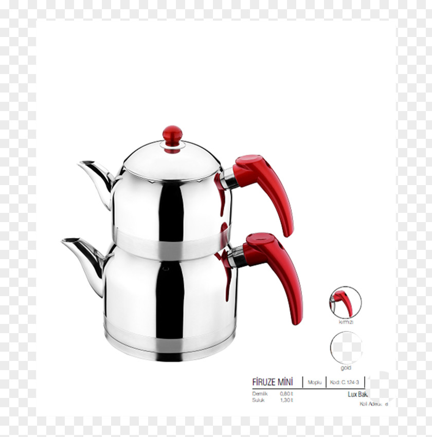 Turkish Tea Kettle Teapot Handle Cookware Stainless Steel PNG
