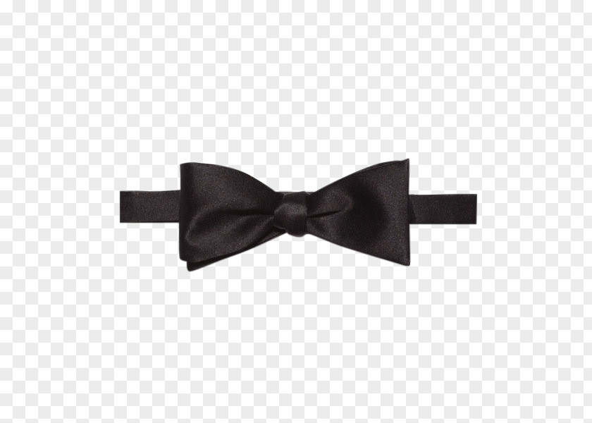 BOW TIE Bow Tie Necktie Clothing Accessories Black Satin PNG