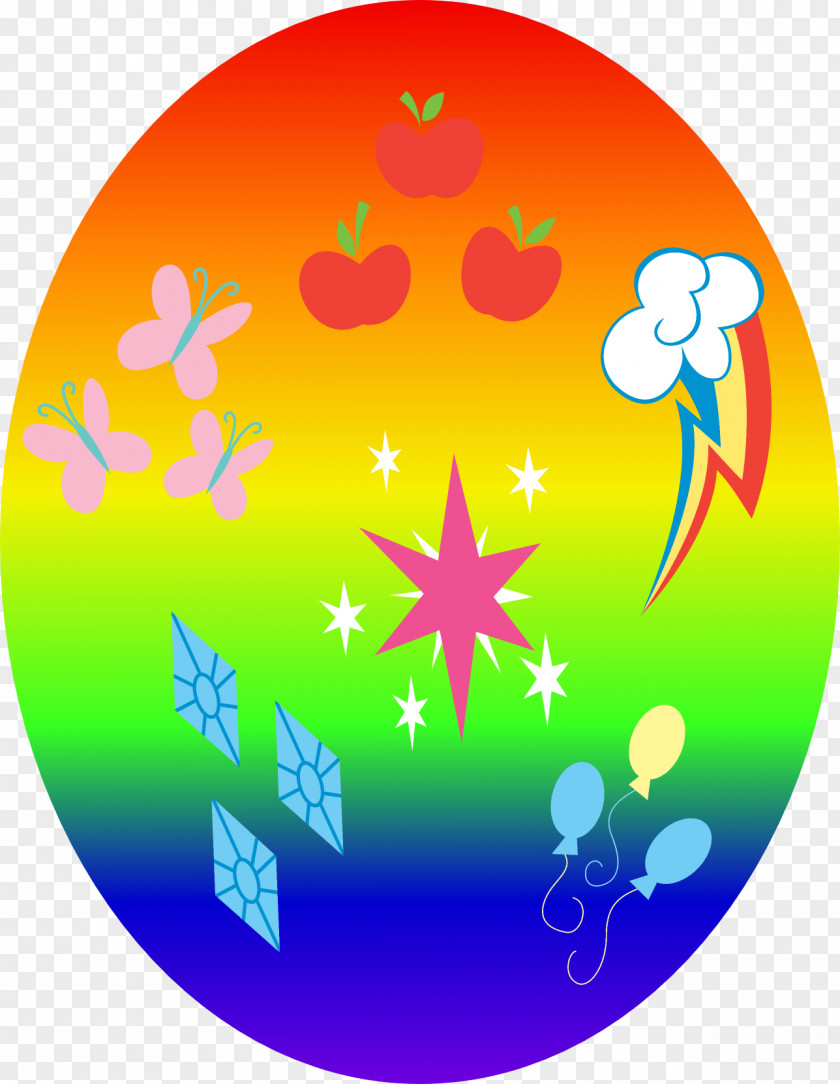 Circle Rainbow Dash Cutie Mark Crusaders Easter Egg Clip Art PNG