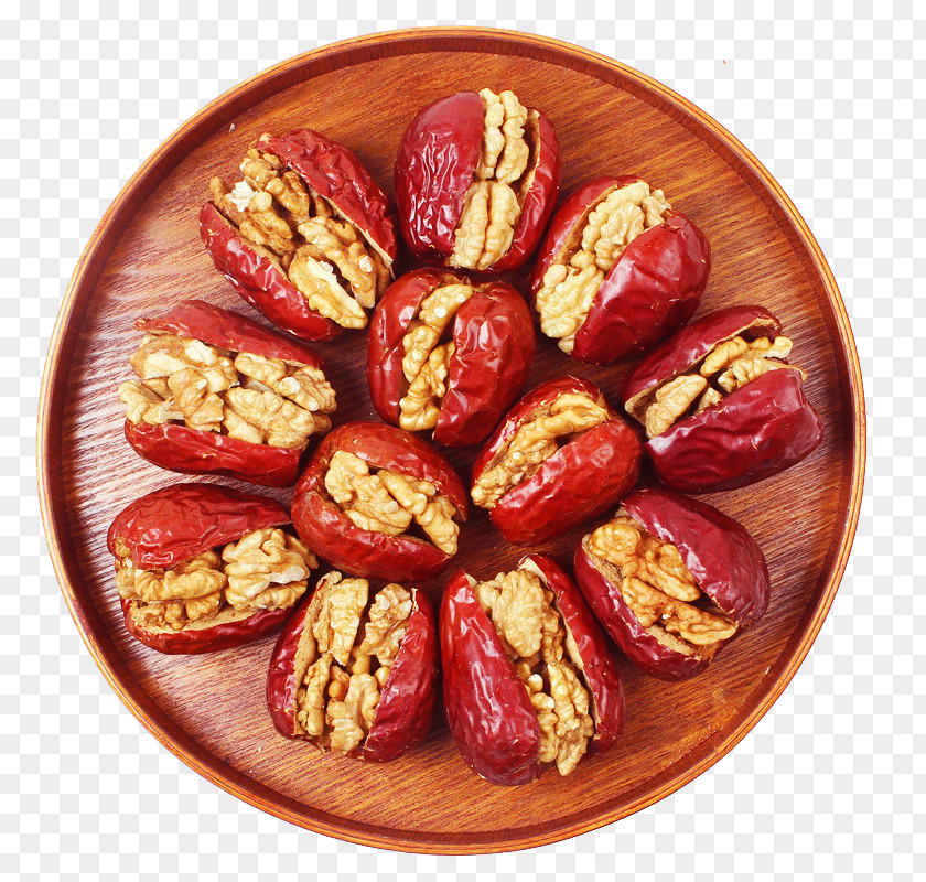 Jujube Walnut Date And Loaf Dried Fruit PNG