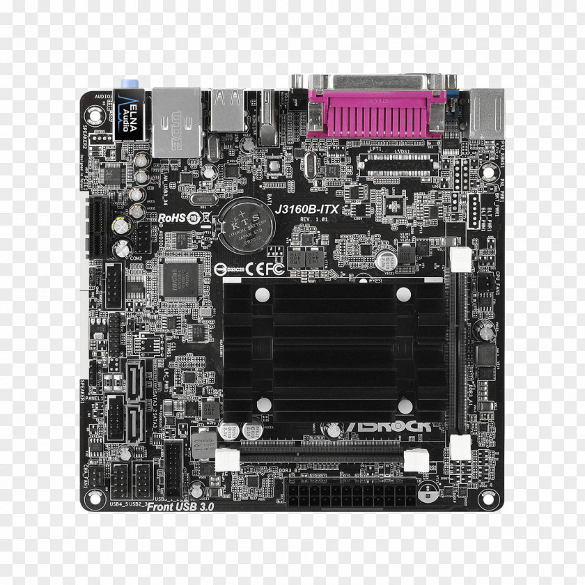 Miniitx Mini-ITX Motherboard ASRock N3050B-ITX N3150B-ITX Incl. Intel Quad Core N3150 PNG