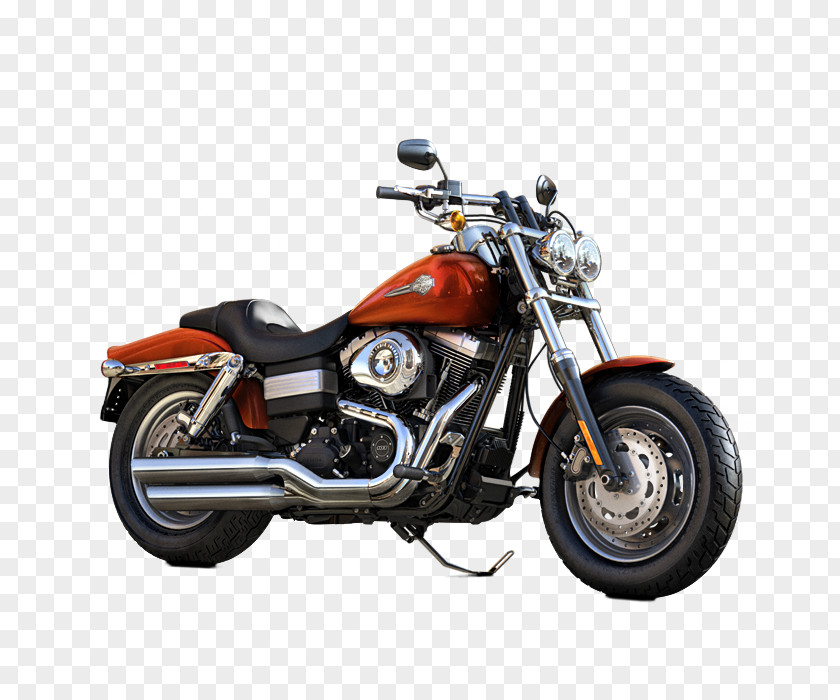 Motorcycle Harley-Davidson Dyna FLSTF Fat Boy Bobber PNG
