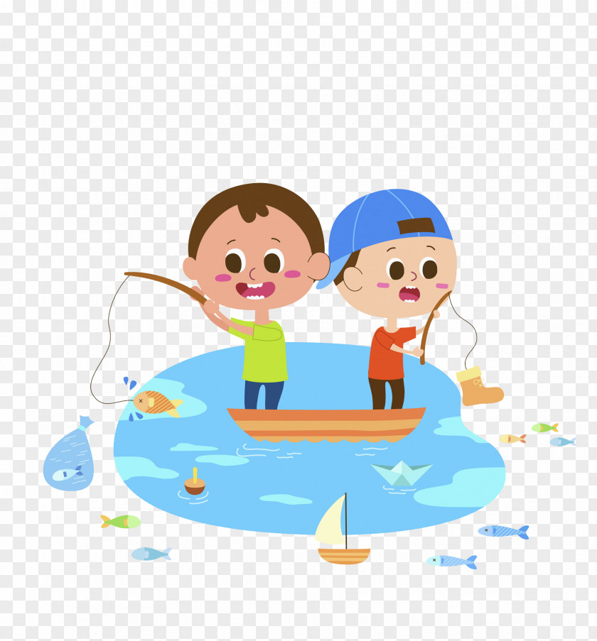 A Fishing Child Angling Clip Art PNG
