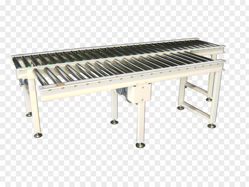 Lineshaft Roller Conveyor Machine System Belt Manufacturing PNG