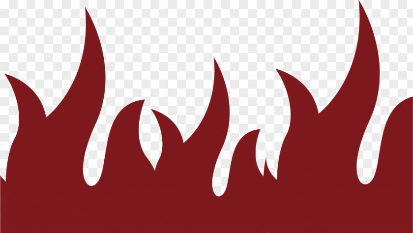 Vector Painted Red Flames Graphic Design PNG