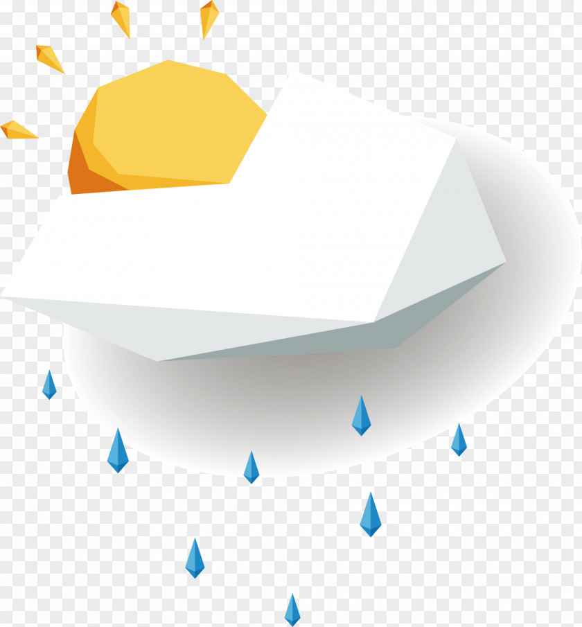 Cartoon Sun Rain PNG