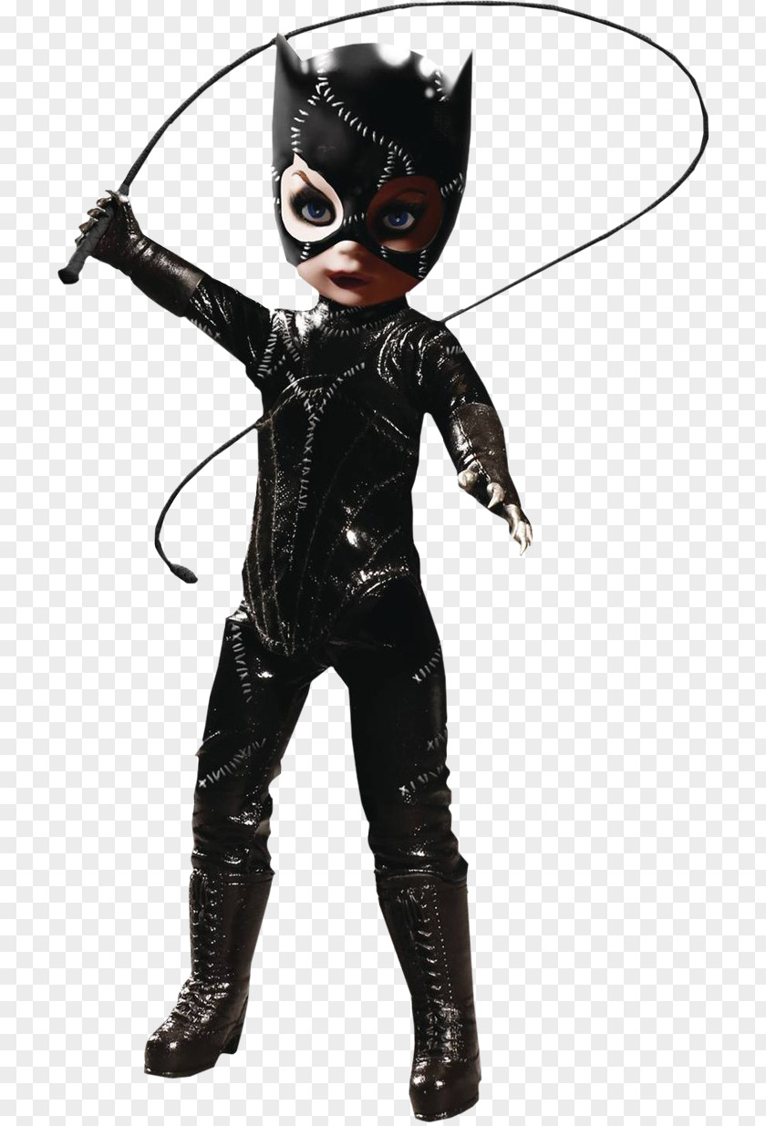 Catwoman Harley Quinn Batman Living Dead Dolls Mezco Toyz PNG