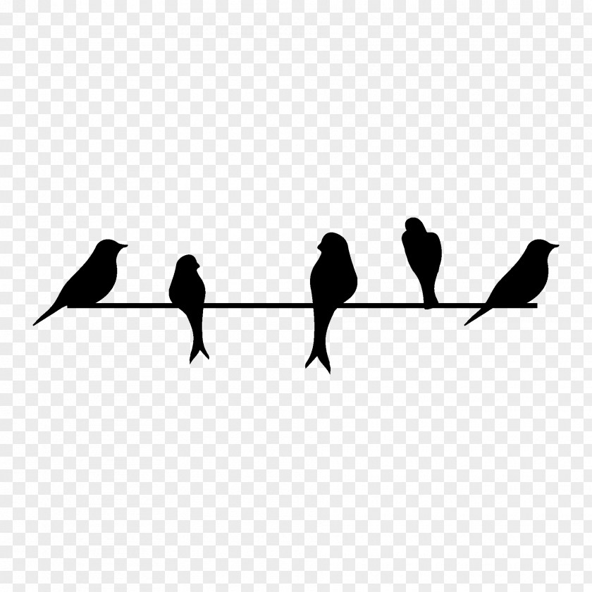 Flock Art Bird Flight Wall Decal PNG