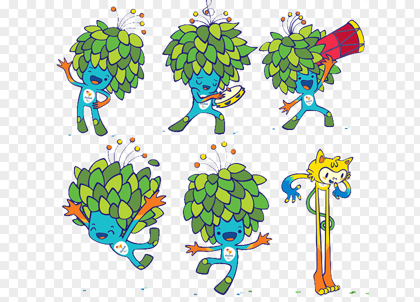 Rio Mascot Cartoon Background 2016 Summer Olympics Opening Ceremony De Janeiro Paralympic Games PNG