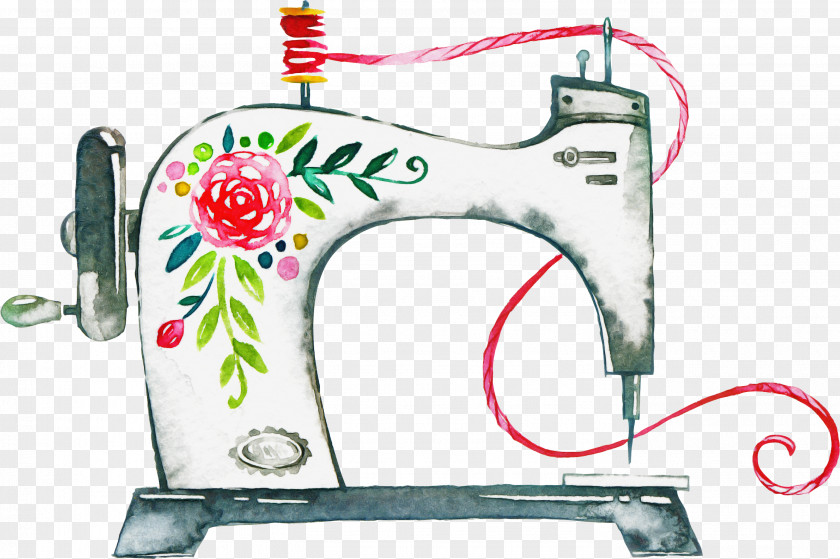 Sewing Machine Textile Embroidery Quilting PNG