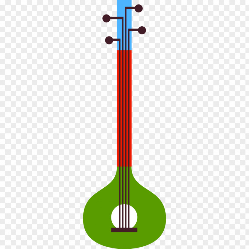 Beautiful Color Piano Cuatro Guitar PNG