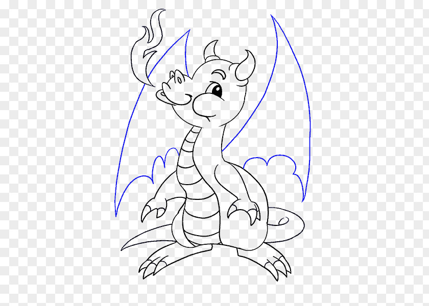 Child Drawing Infant Dragon PNG