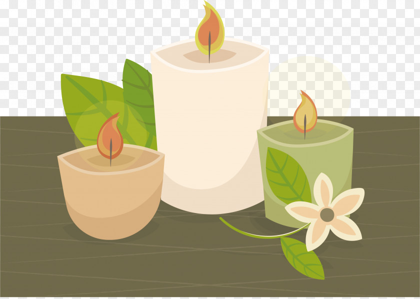 Green Candle Design Download Illustration PNG