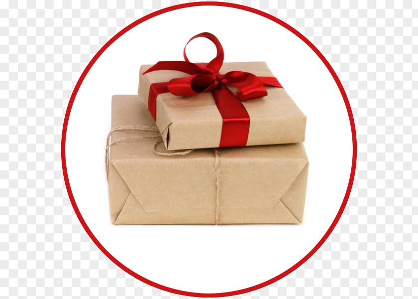 Kraft Paper Box Gift Christmas PNG