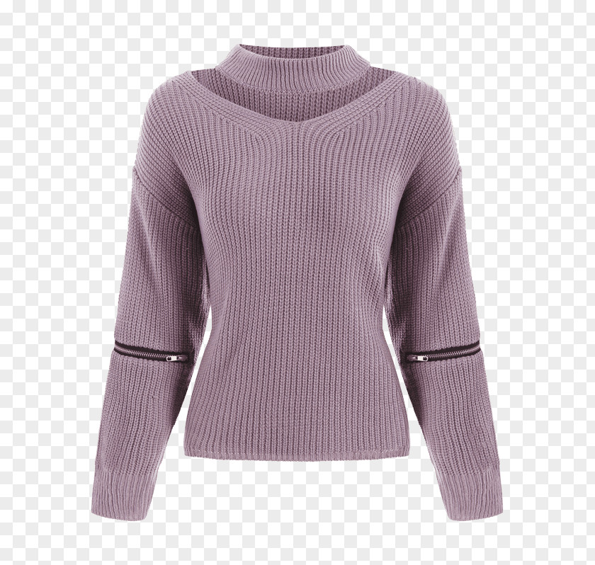 Purple Cardigan Sweater Sleeve Clothing PNG