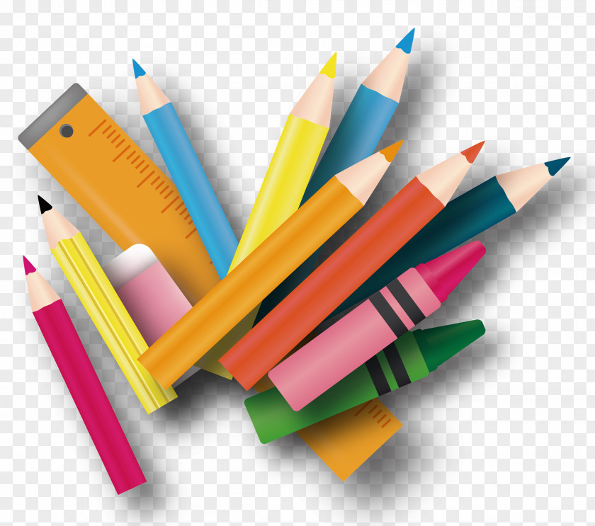 Colored Pencils Pencil Stationery PNG