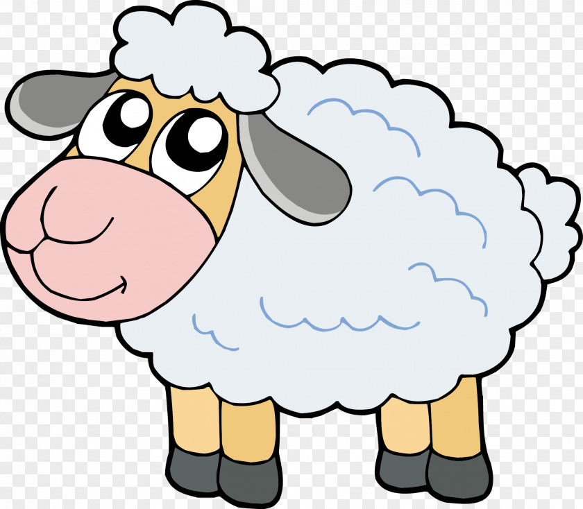 Cute Sheep Cartoon PNG