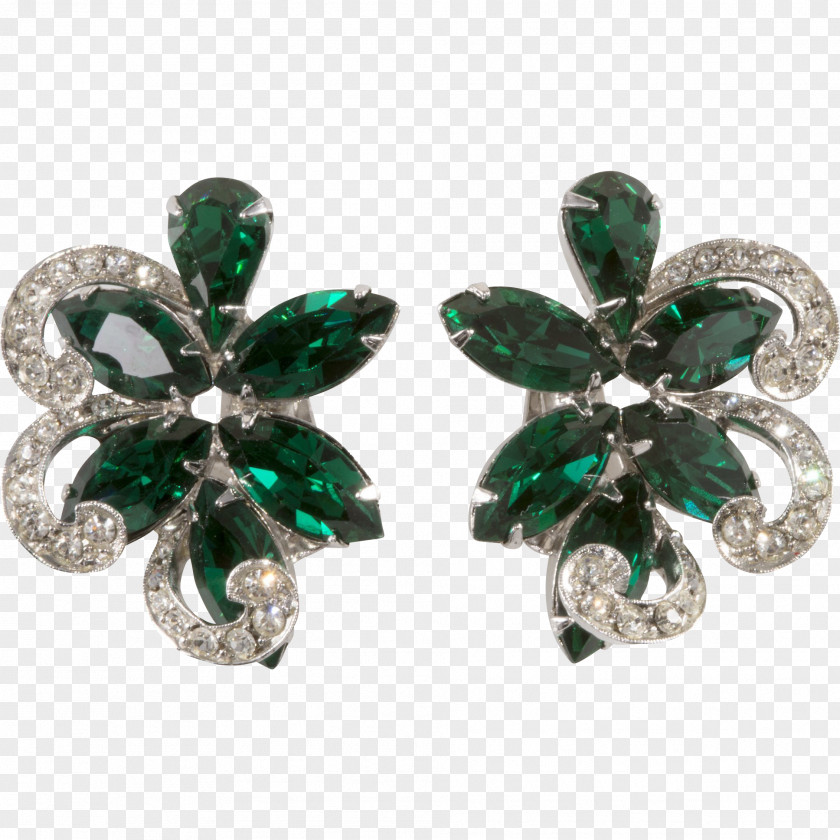 Emerald Earring Body Jewellery Bling-bling PNG