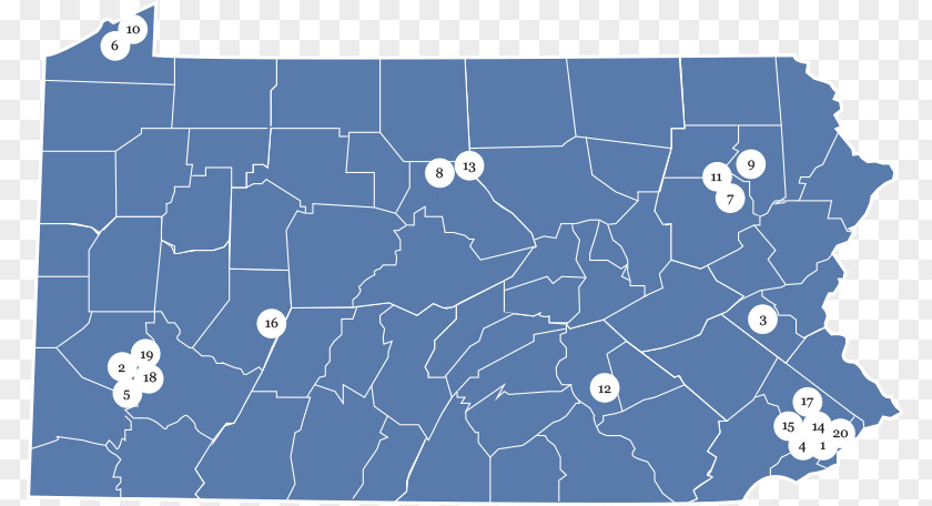 Public Benefit Activities Map Lancaster County, Pennsylvania PNG