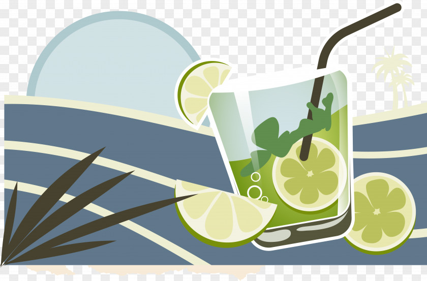 Vector Lemon Tea Caipirinha Lime PNG