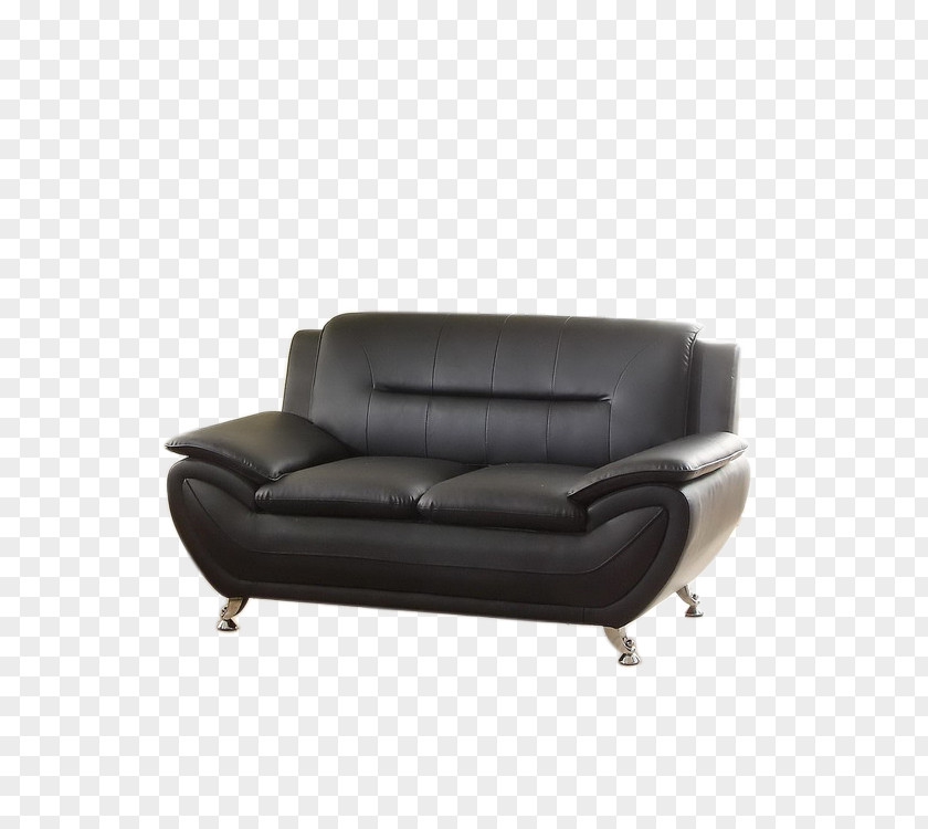 Bonded Leather Loveseat Artificial Couch Furniture PNG