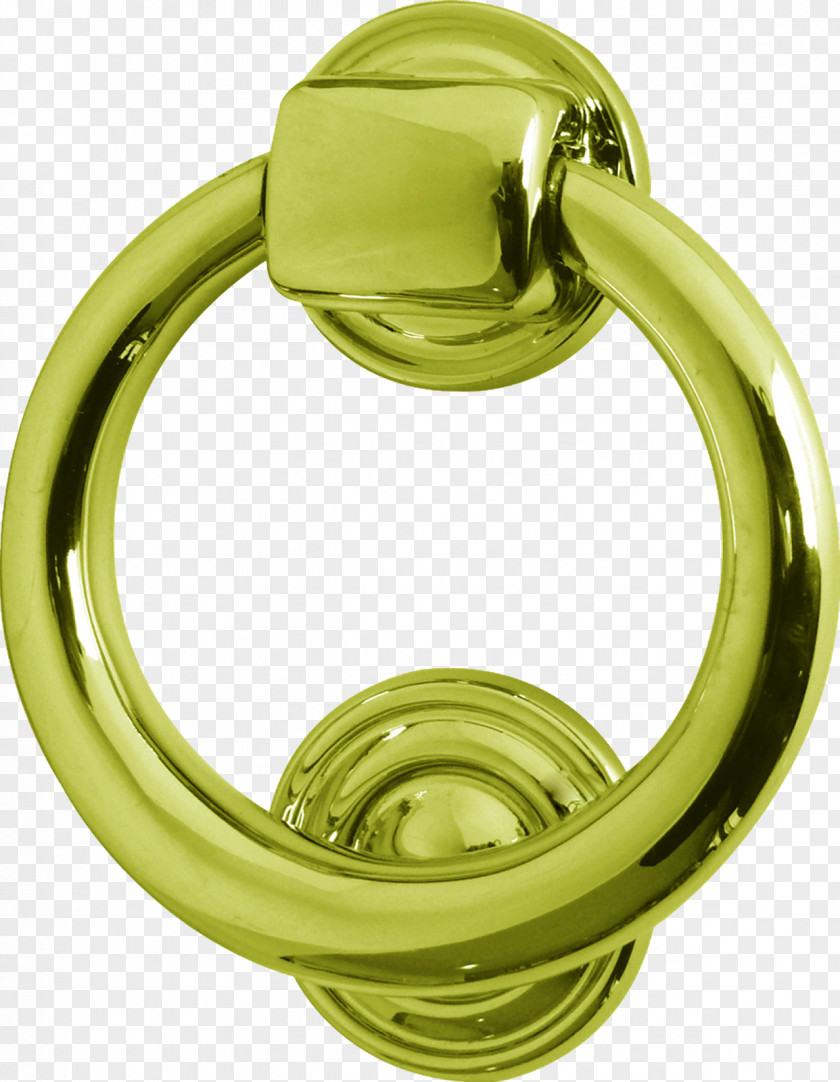 Brass Door Knockers Ring Chrome Plating Polishing PNG