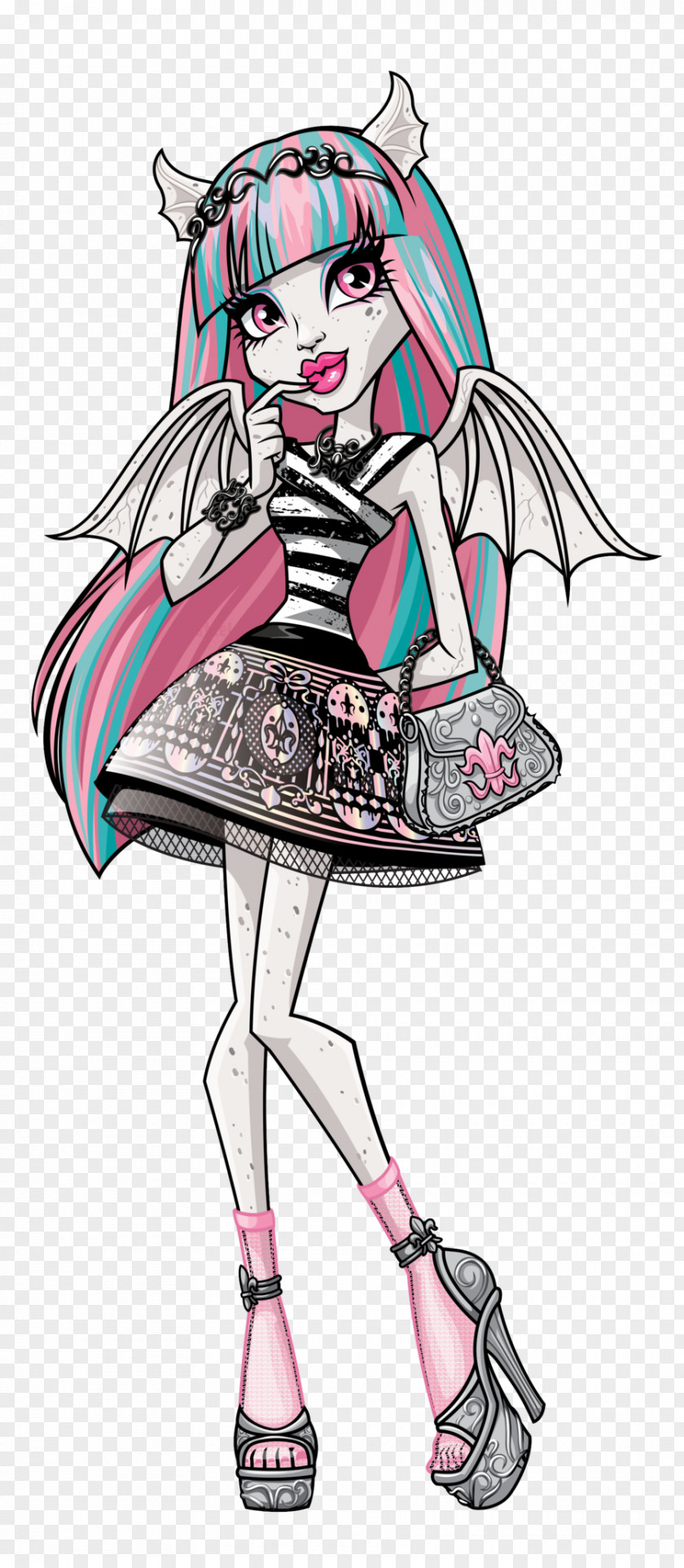 Doll Monster High Frankie Stein Barbie OOAK PNG
