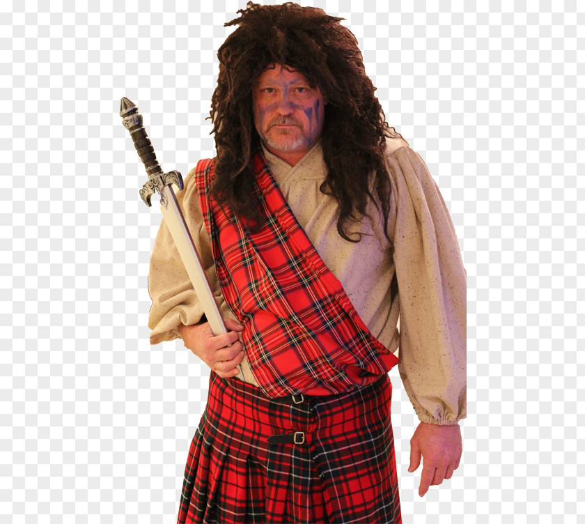 Haggis Tartan Kilt Cornamuse PNG