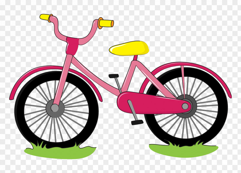 Watercolor Bike Bicycle Cartoon Drawing Clip Art PNG