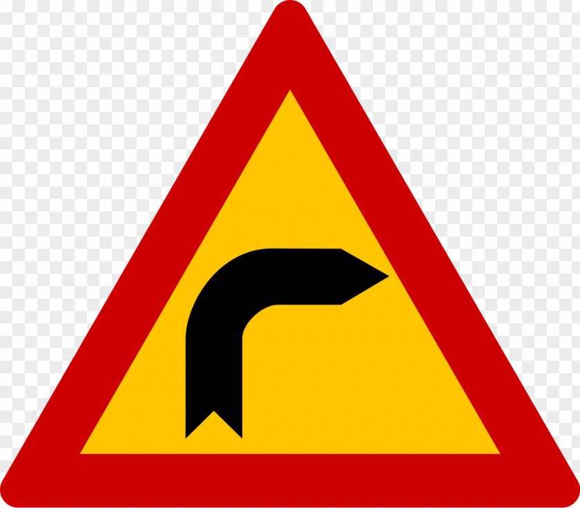 Curve Europe Vienna Convention On Road Traffic Sign Signs In Italy Warning PNG