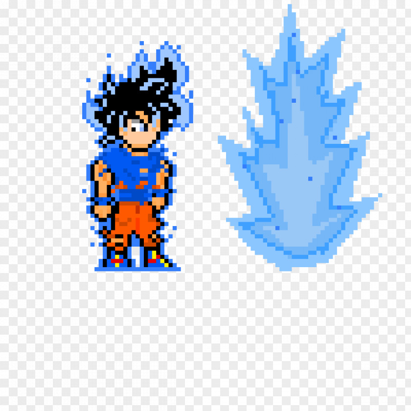 Goku Vegeta Pixel Art Image PNG