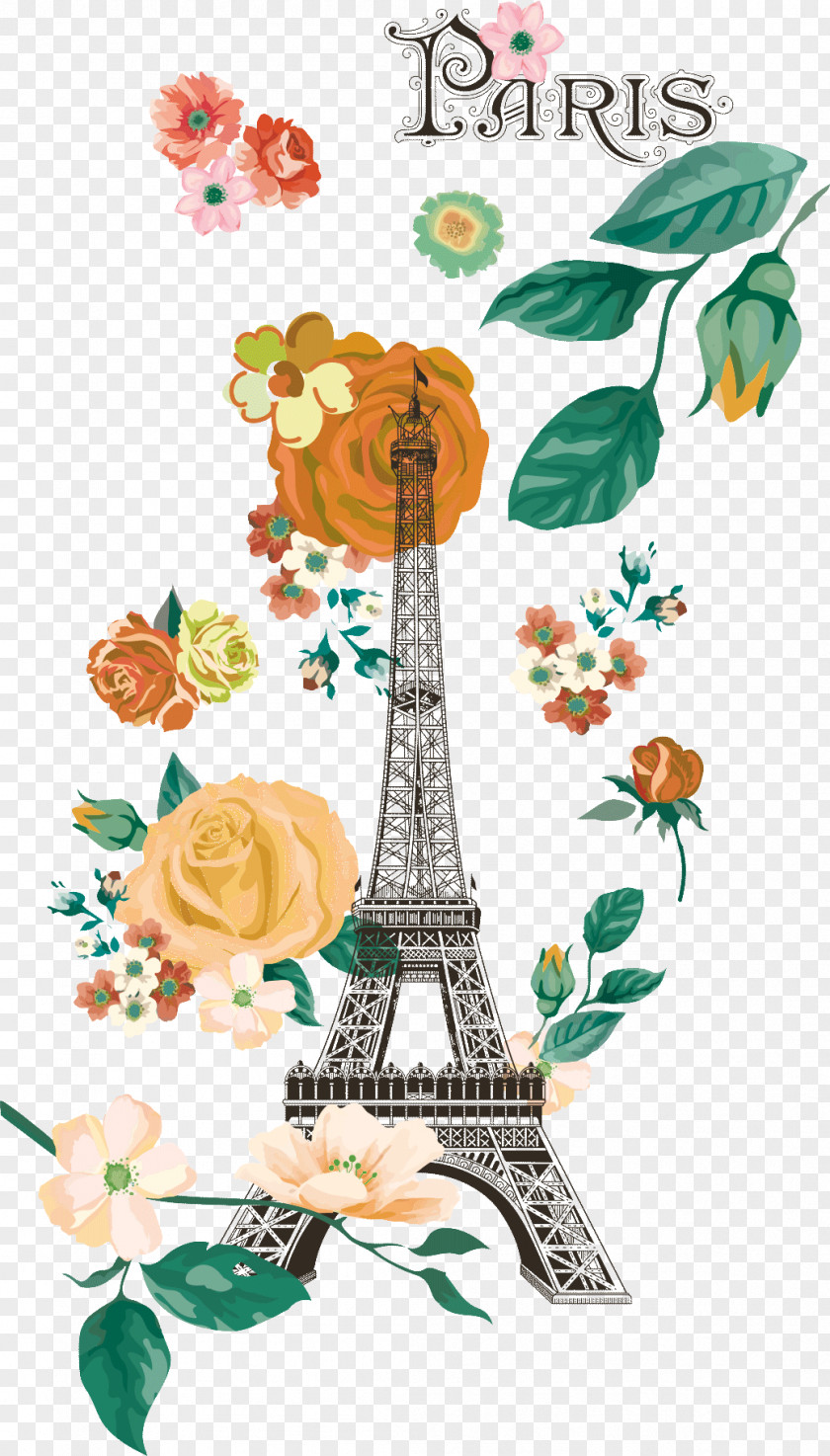 Paris Romantic Element Vector Material Eiffel Tower Free Shop Euclidean Download PNG
