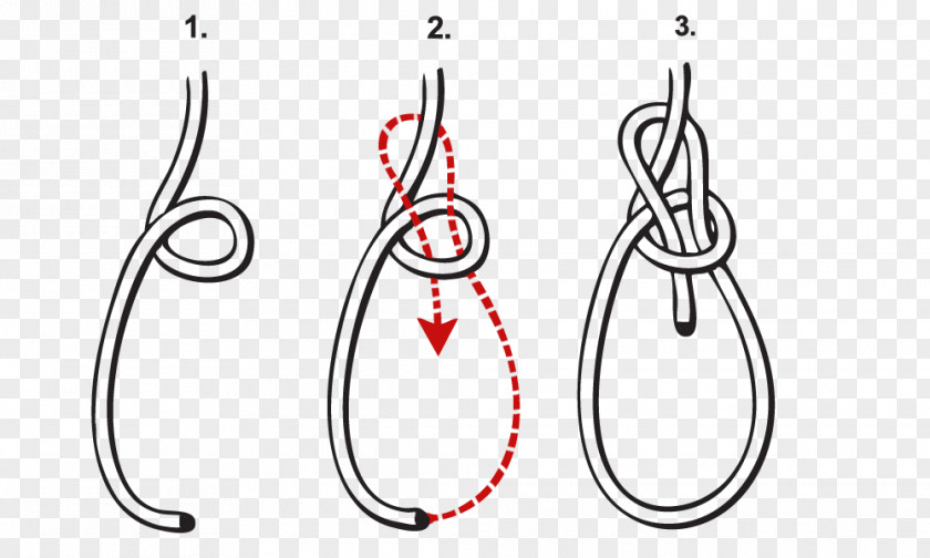 Rope Double Bowline Knot Turn PNG