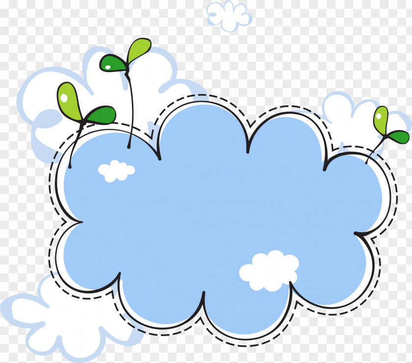 Seedlings Clouds Border Cloud Euclidean Vector Clip Art PNG