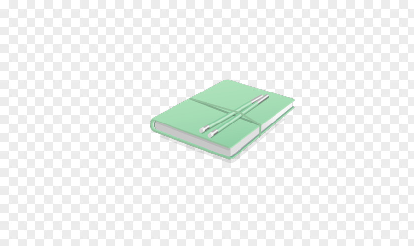 Student Notebook Material Green Pattern PNG