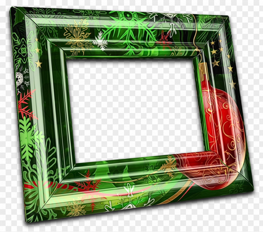 Interior Design Green Background Frame PNG