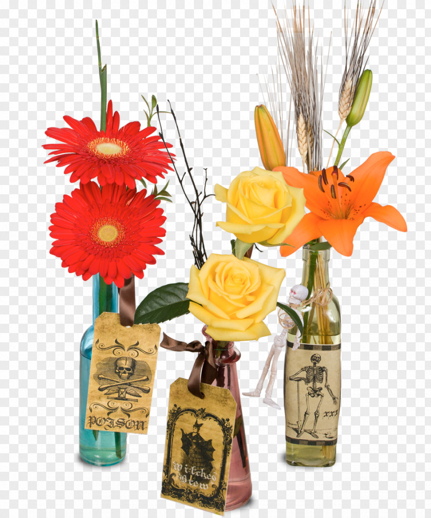 Witches Brew Floral Design Cut Flowers Vase Flower Bouquet PNG