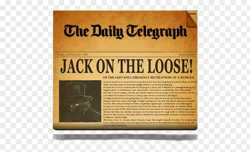 Newspaper Paper Victorian Era PNG