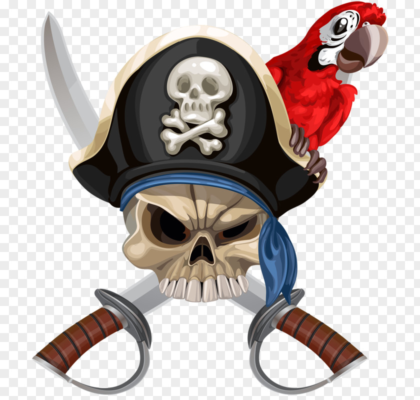 Pirate Flag Parrot Piracy Hat Jolly Roger PNG