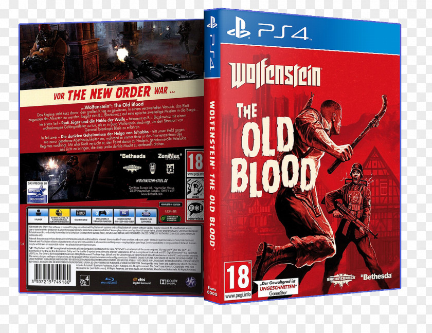 Wolfenstein The Old Blood Wolfenstein: II: New Colossus PlayStation 4 Video Game PNG
