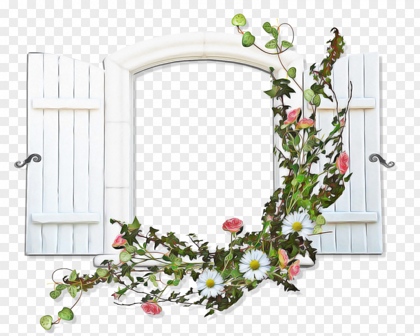Arch Plant Flower Background Frame PNG