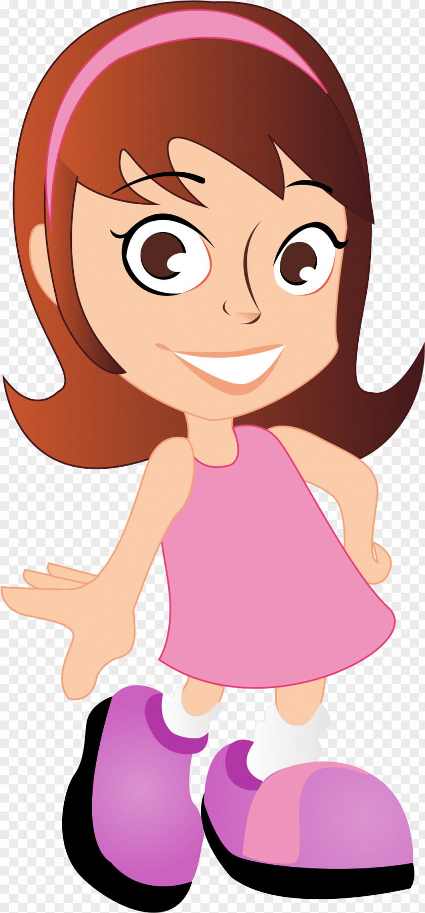 Cartoon Animation Finger Smile Style PNG