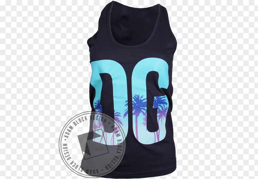 Front Tree Gilets T-shirt Sleeve Turquoise Font PNG