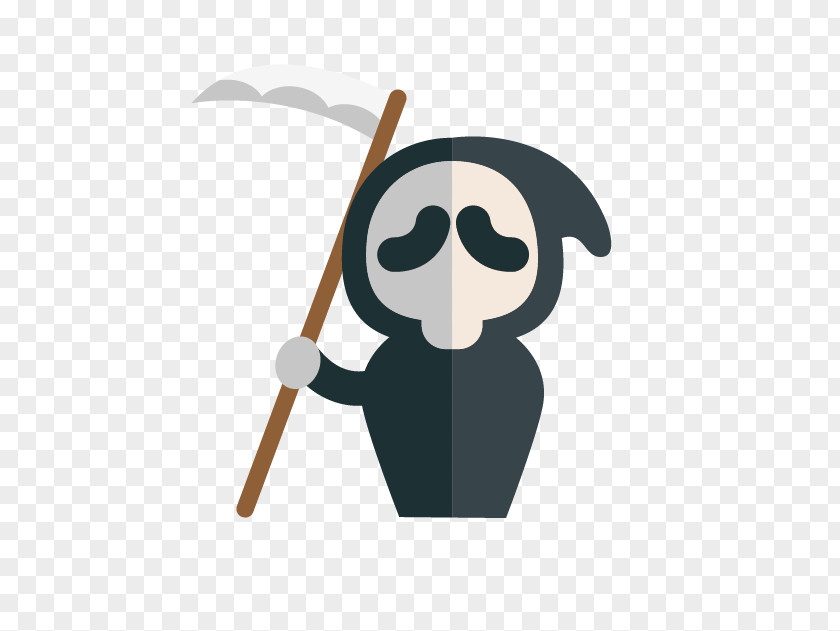 Grim Reaper Ghostface Halloween Cartoon PNG