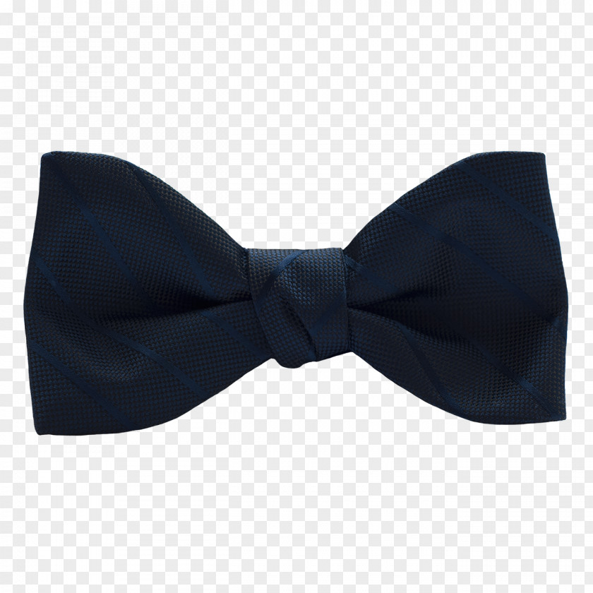 Satin Bow Tie Navy Blue Necktie Handkerchief PNG
