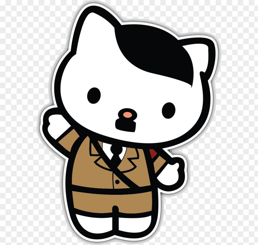 Hello Kitty Cats That Look Like Hitler Germany Humour PNG Humour, hello kitty drawings clipart PNG